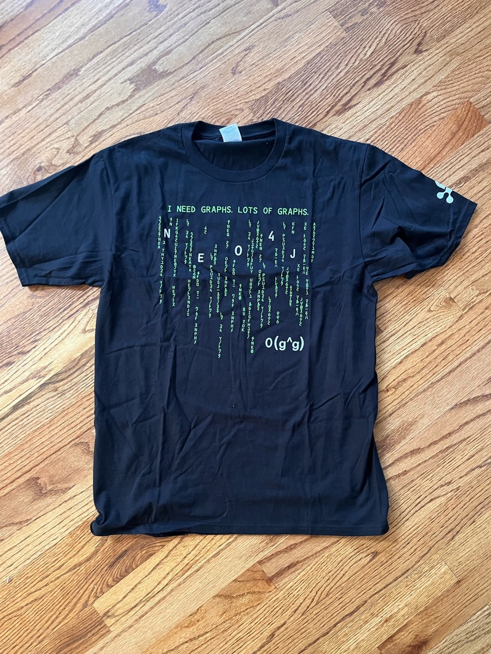 Black Graphic Math Tee - Unbranded
